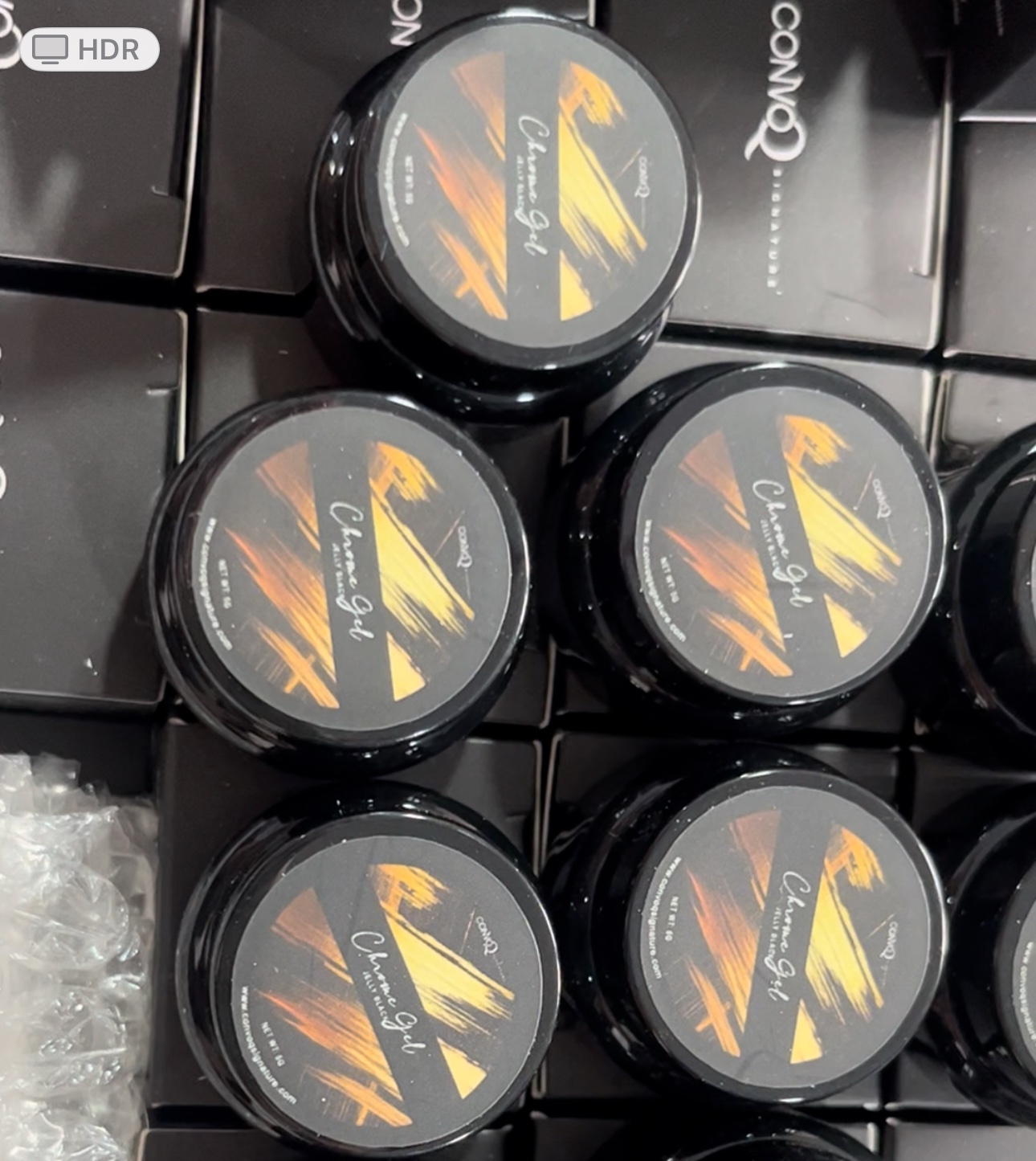 ConVo Chrome Gel Available in Milky White✨Jelly Black✨Black✨Clear - Image 5