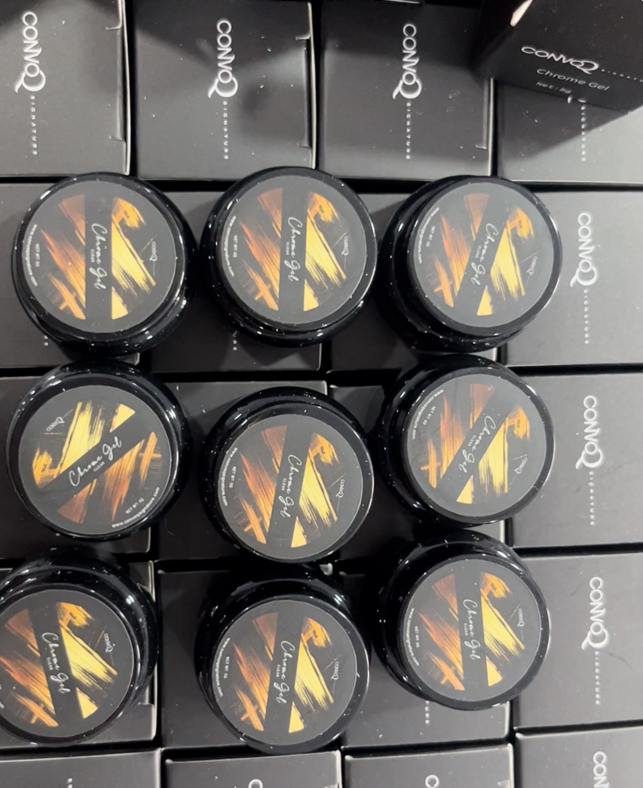 ConVo Chrome Gel Available in Milky White✨Jelly Black✨Black✨Clear - Image 6